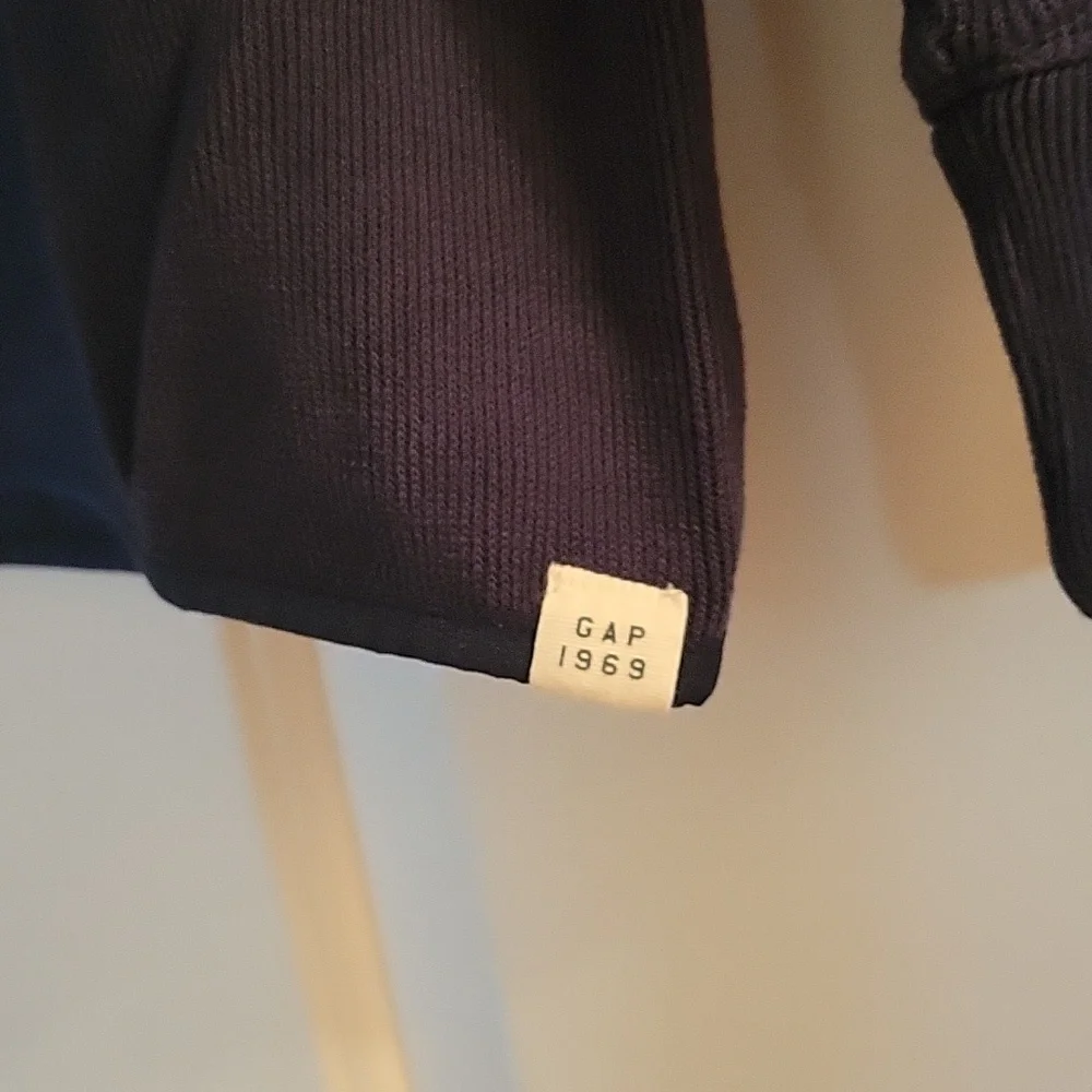 Gap navy cotton one quarter zip  sweater xl